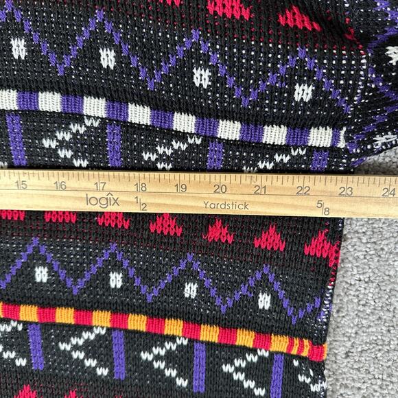 Vtg In Resource By Doris Skis Sweater Womens M Multicolor Fair Isle Halloween - Picture 10 of 14